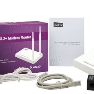 Netis Modem Routeur Sans Fil N ADSL2+ Antenne Détachable 300 Mbps