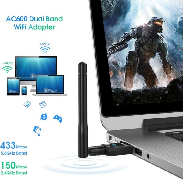 Adaptateur WiFi USB EDUP AC600 M pour PC