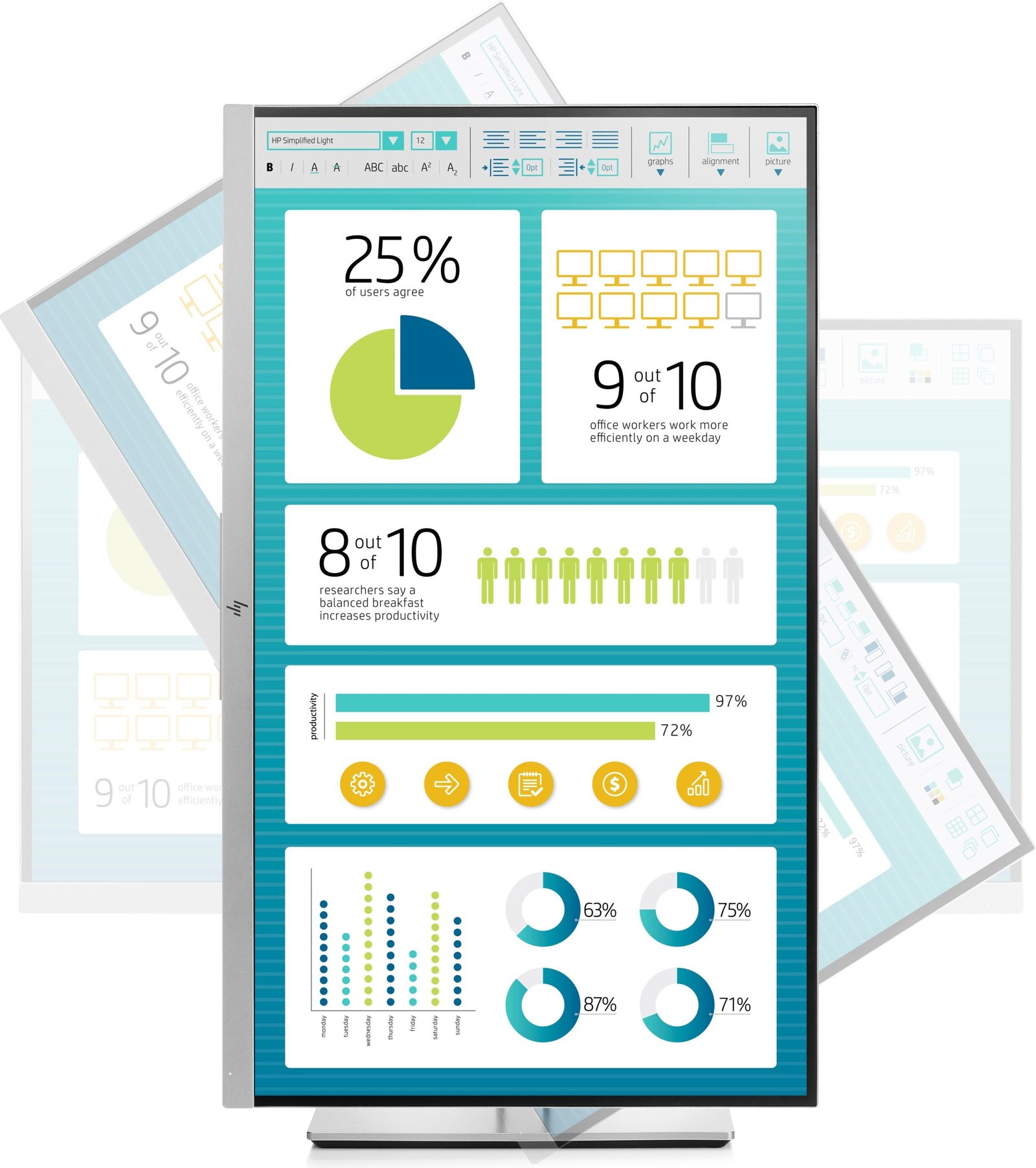 Écran 27″ Full HD HP EliteDisplay E273 – Image 2